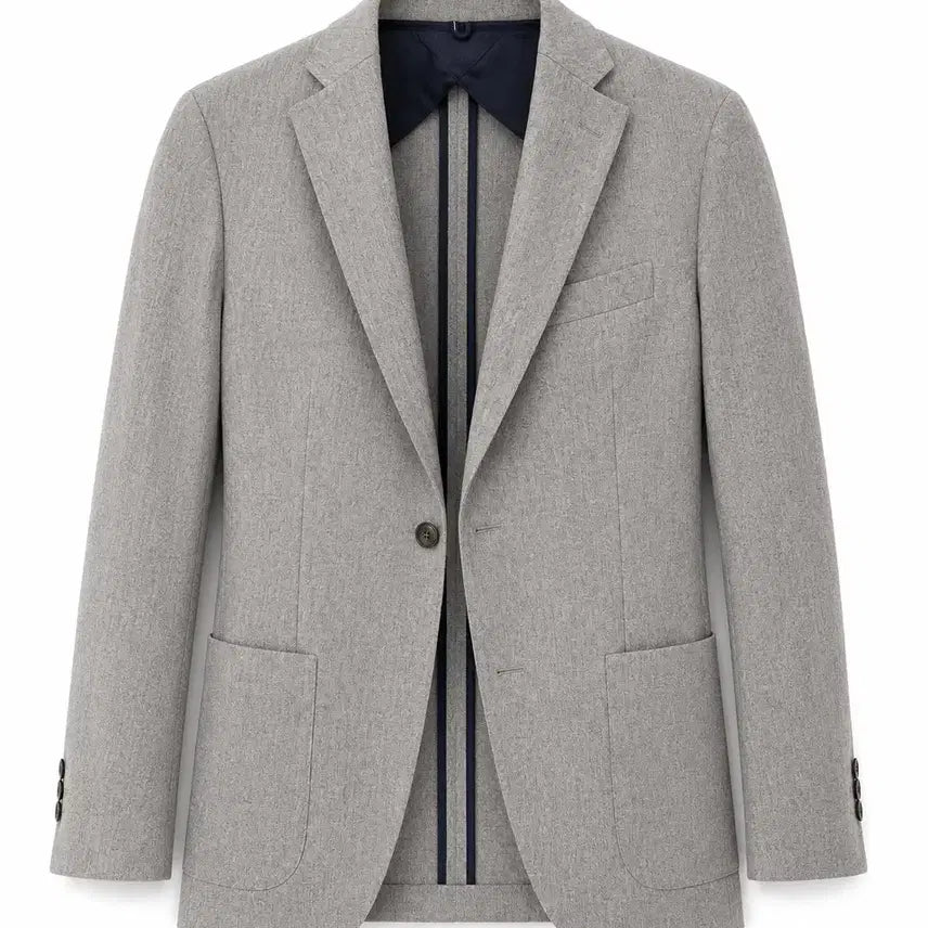 [BUNJANG] Slowear Incotex Wool Seersucker Blazer Jacket (Size 48) / [새상품] 슬로웨어 인코텍스 봄 블레이저 재킷 48 애쉬
