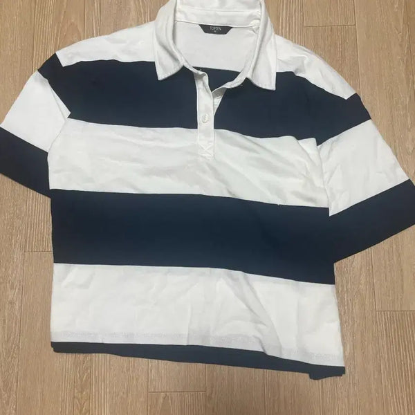 [BUNJANG] TOPTEN Striped Collar T-shirt / 탑텐 스트라이프 카라티