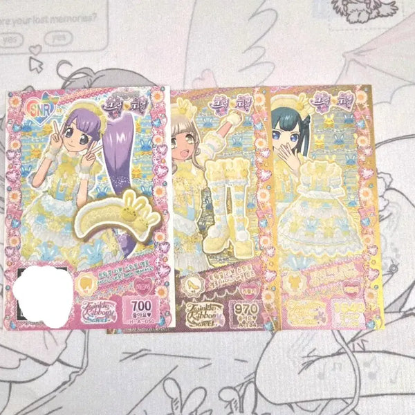 [BUNJANG] PriPara Idol Time Promo Ticket Twinkle Ribbon Sweet Yellow Shiny Neon Coord / 프리파라 아이돌타임 프모티켓 | 트윙클 리본 스위트 옐로 샤이니 네온코디