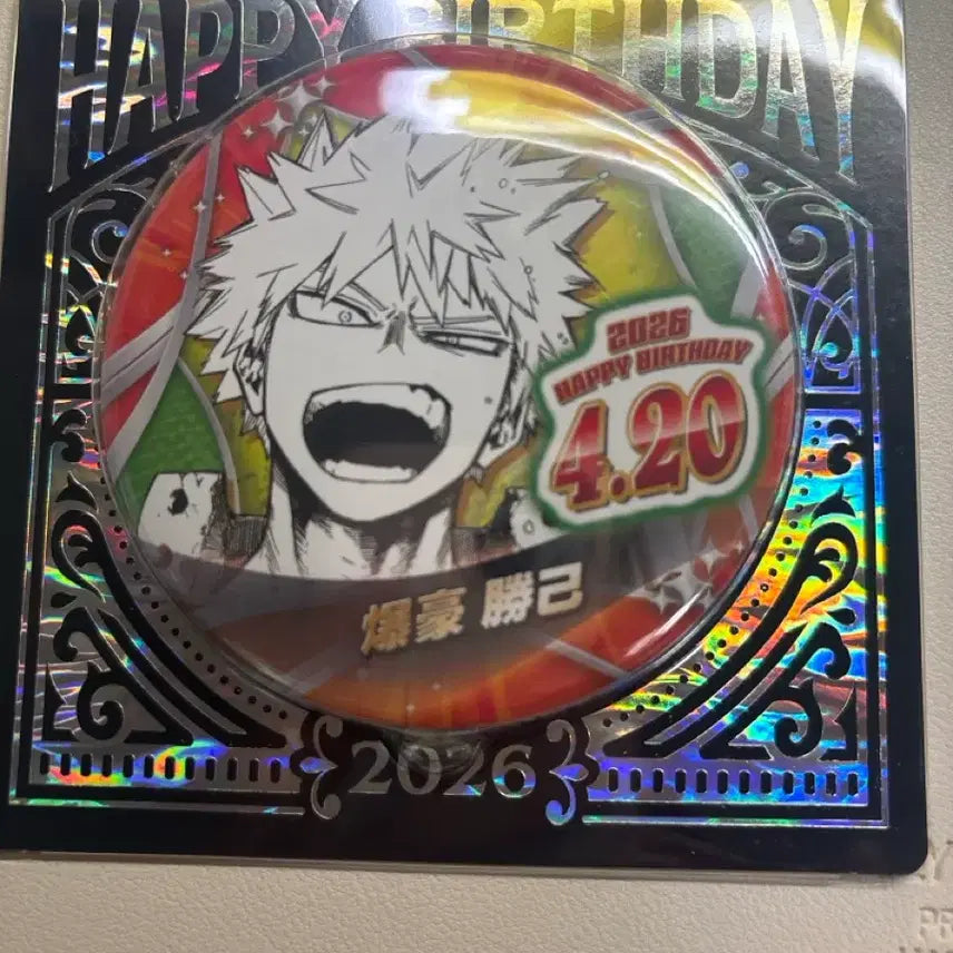 [BUNJANG] My Hero Academia Katsuki Bakugo Birthday Can Badge (Sealed) / 히로아카 바쿠고 카츠키 생일 캔뱃지 미개봉