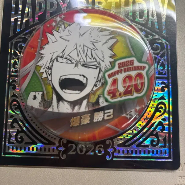 [BUNJANG] My Hero Academia Katsuki Bakugo Birthday Can Badge (Sealed) / 히로아카 바쿠고 카츠키 생일 캔뱃지 미개봉