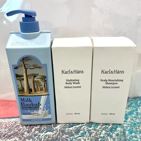 [BUNJANG] Baobab Shampoo & Body Wash Bundle Set / 샴푸1, 바디워시2 총 3개 일괄