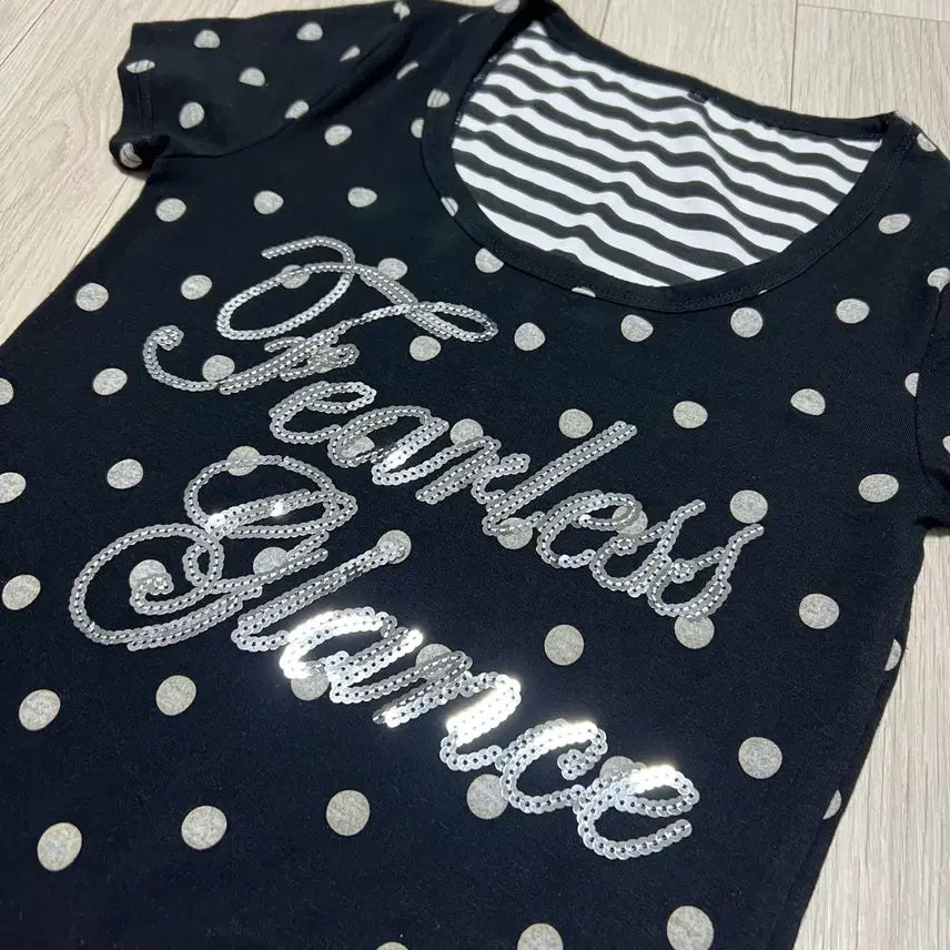 [BUNJANG] Akehomu Dot Cubic Short Sleeve T-Shirt Vintage Gyaru Punk / 아케호무666 도트 큐빅 반팔티 빈티지 갸루 펑크