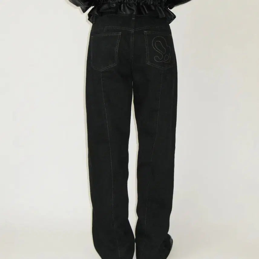 [BUNJANG] SUN BURN PROJECT Stitch Denim Black / 썬번프로젝트 스티치 데님 블랙