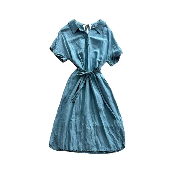 [BUNJANG] Codes Combine Linen Blend Short Sleeve Dress / codes combine 반팔 원피스