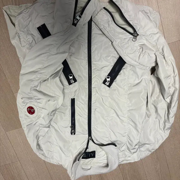 [BUNJANG] Armani Exchange White Wrinkled Jacket Size 97 / 아르마니 익스체인지 화이트 쭈굴이 자켓 97