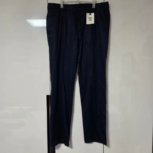 [BUNJANG] Olsen Men's Navy Glossy Trousers / 새상품/남성 올젠 광택 네이비 남성 바지