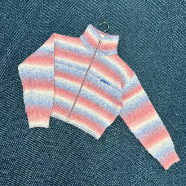 [BUNJANG] NERDY Two-Way Knit Zip-Up Women's M / [여성M] 널디 투웨이 니트 집업 만원샵