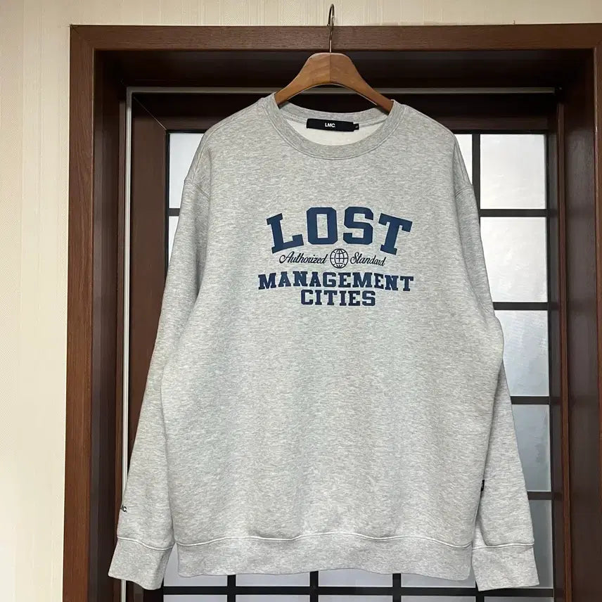 [BUNJANG] LMC Athletic Heather Sweatshirt Gray / LMC 어슬레틱 스웻셔츠 헤더그레이 맨투맨 L