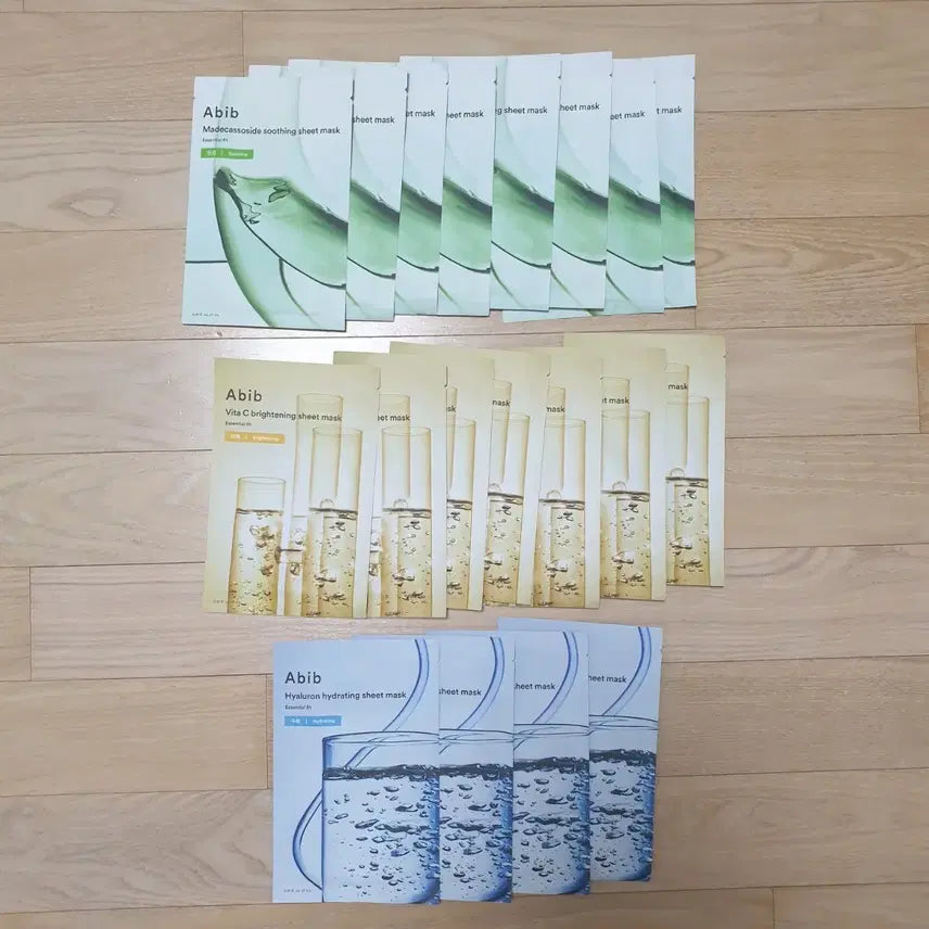 [BUNJANG] Abib Mask Pack Set (Hydration, Soothing, Whitening) / 새상품/아비브 ABIB 마스크팩 19개