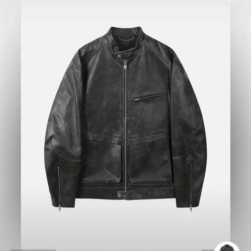 [BUNJANG] Customellow Goat Leather Rider Jacket / 커스텀멜로우 라이더 가죽자켓
