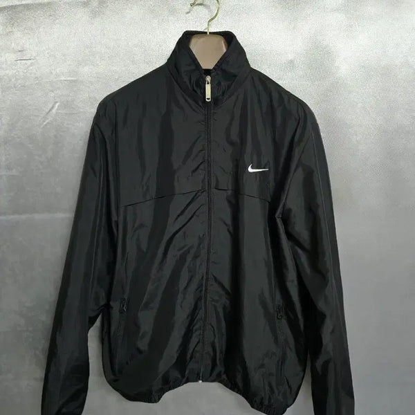 [BUNJANG] Nike Black Windbreaker Jumper / 나이키 블랙 바람막이 점퍼