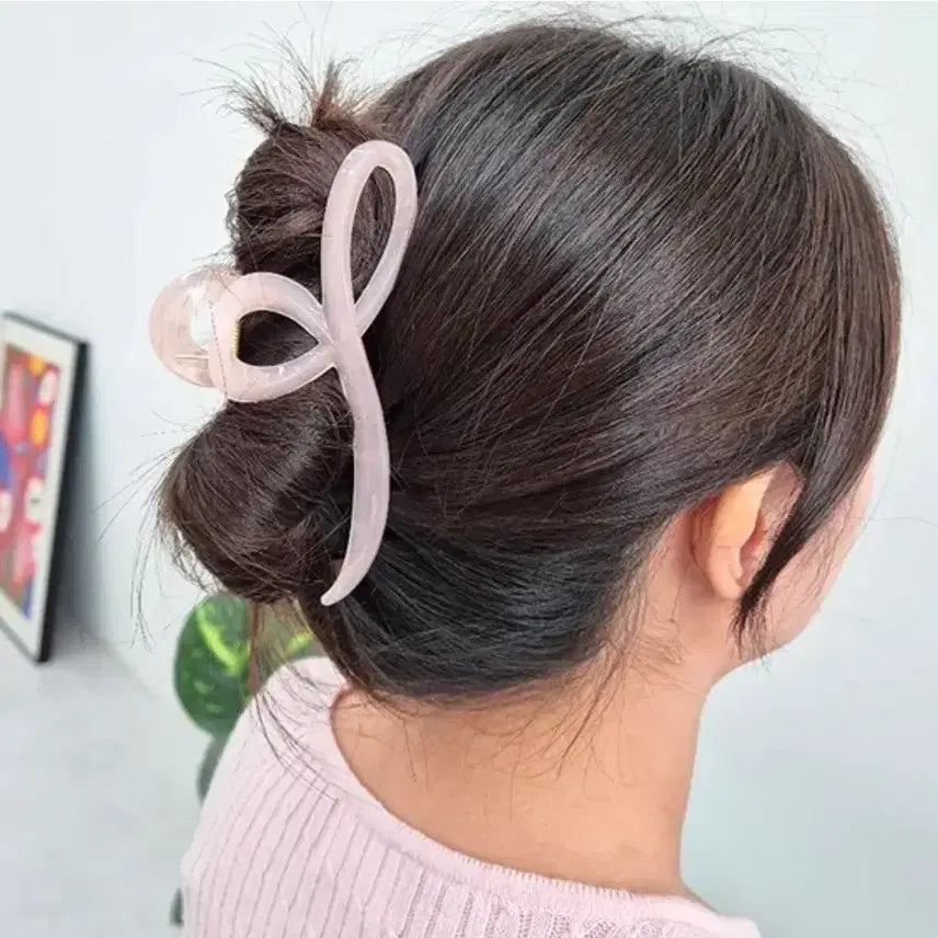 [BUNJANG] Hair Clip Set (2 Pieces) / 핑크 헤어집게