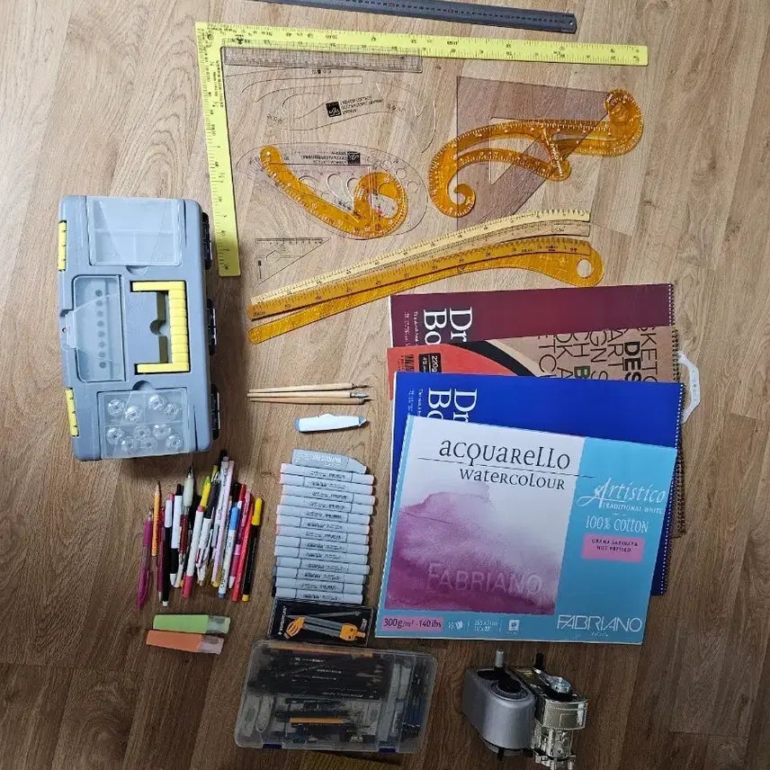 [BUNJANG] Art Supplies Bundle Drawing Tools / 미술 용품 일괄 제도용품 등