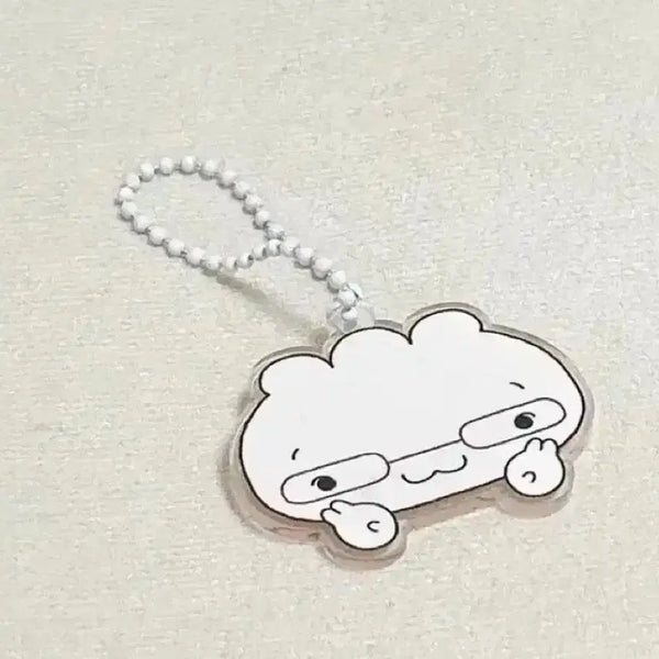 [BUNJANG] Glasses Dumpling Character Keychain & Deco Sticker Bundle Set / 안경만두키링 캐릭터키링 안경만두 다꾸스티커 다꾸일괄 다꾸띵 다꾸템