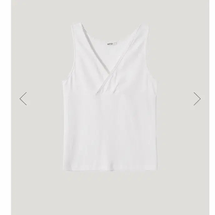 [BUNJANG] Arto Sleeveless Top Ivory New / 아르토 슬리브리스 아이보리 새상품