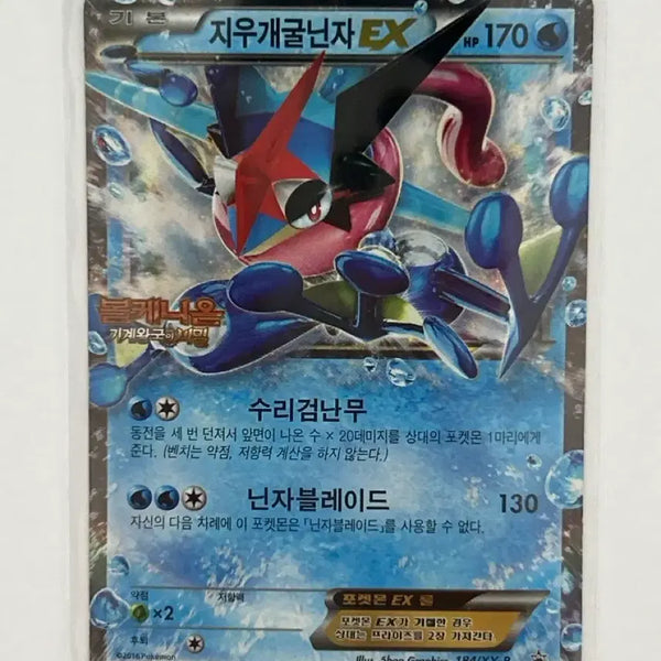 [BUNJANG] Greninja-EX Exclusive Promo Card - Volcanion and the Mechanical Marvel (2016) / 지우개굴닌자 EX 184/XY-P PROMO 한글판 (2016)