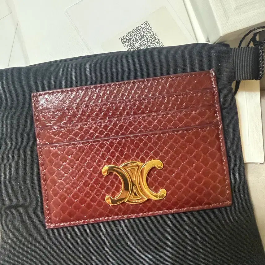 [BUNJANG] Celine Triomphe Python Card Holder / 셀린느 트리옹프 파이톤 카드지갑