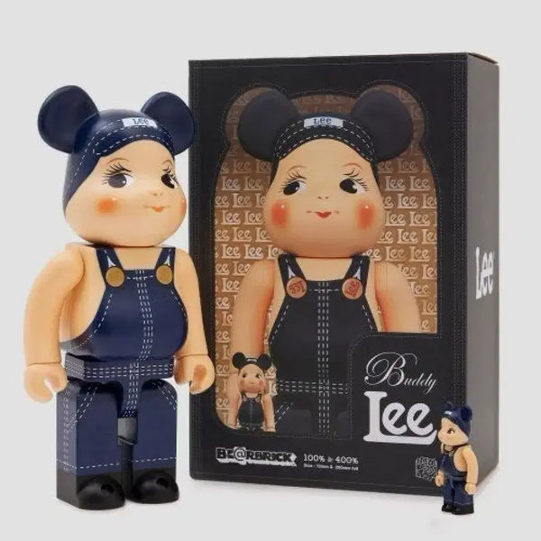 [BUNJANG] Medicom Toy x Lee Buddy (Buddy Lee) Bearbrick 100% & 400% (Sealed) / [미개봉] 베어브릭 x LEE 버디(버디리) 100% & 400%