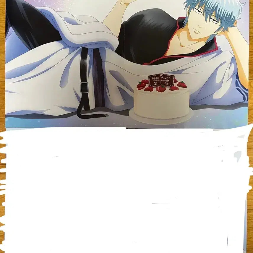 [BUNJANG] Gintama Gintoki Cake & Bouquet Poster Bundle Set / 은혼 긴토키 케이크 포스터
