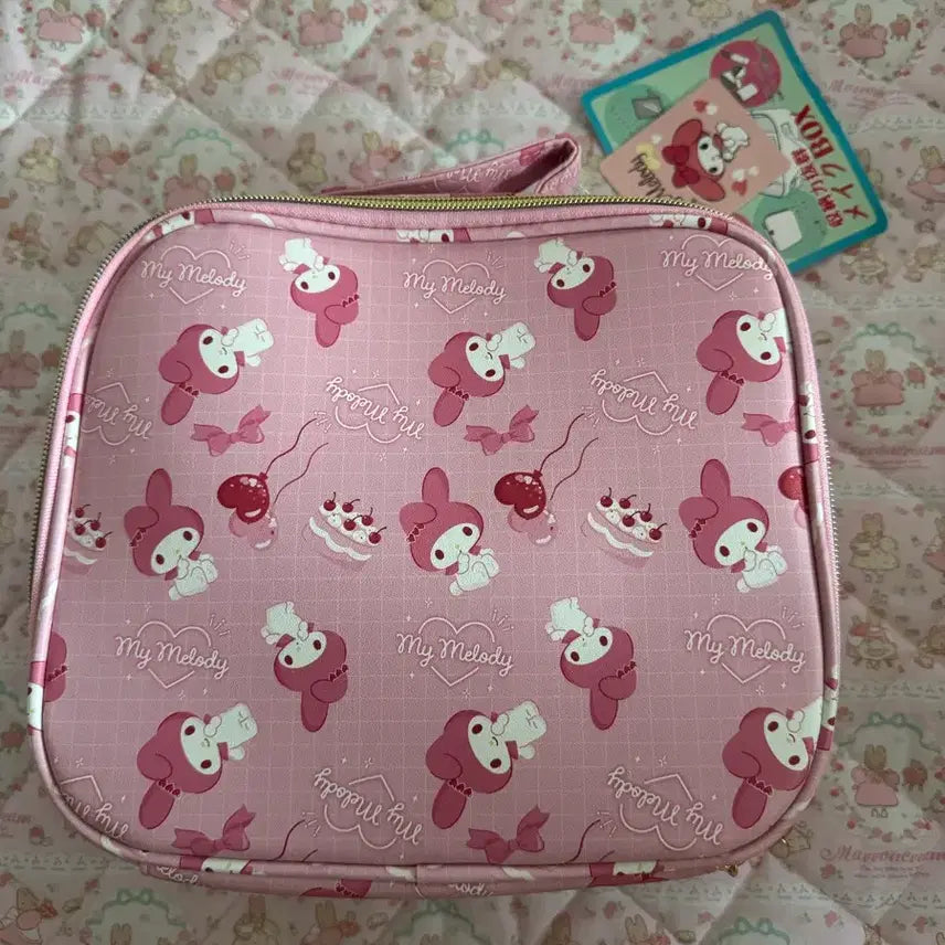 [BUNJANG] Sanrio My Melody Makeup Box Pouch / 마이멜로디 메이크업 박스 만능 파우치