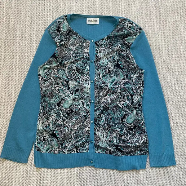[BUNJANG] Vintage Royal Verdy Paisley Cardigan / 빈티지 royal verdy 페이즐리 가디건