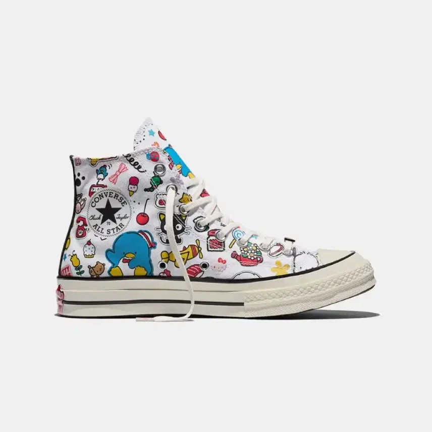 [BUNJANG] Converse x Sanrio Characters High Top Sneakers (240mm) / 컨버스 X 산리오 캐릭터 하이 스니커즈 240