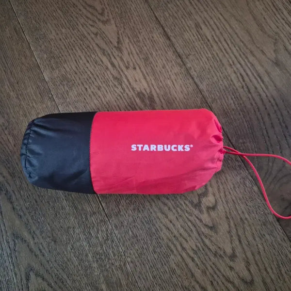 [BUNJANG] Starbucks Red Raincoat Baseball Poncho / 스타벅스 레드 레인코트 야구 우비