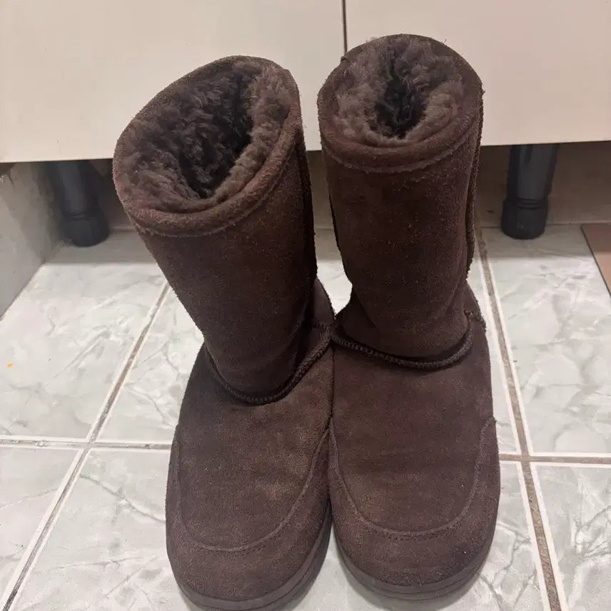 [BUNJANG] Bearpaw Suede Sheepskin Boots Brown / 베어파우 어그