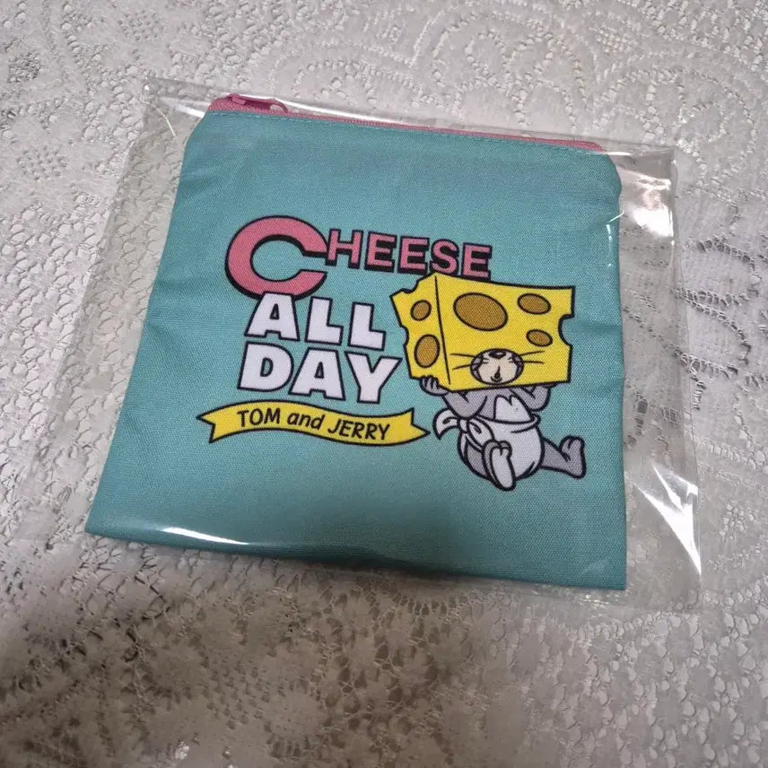 [BUNJANG] Tom and Jerry Square Pouch Mint / (새상품)톰과제리 스퀘어 파우치