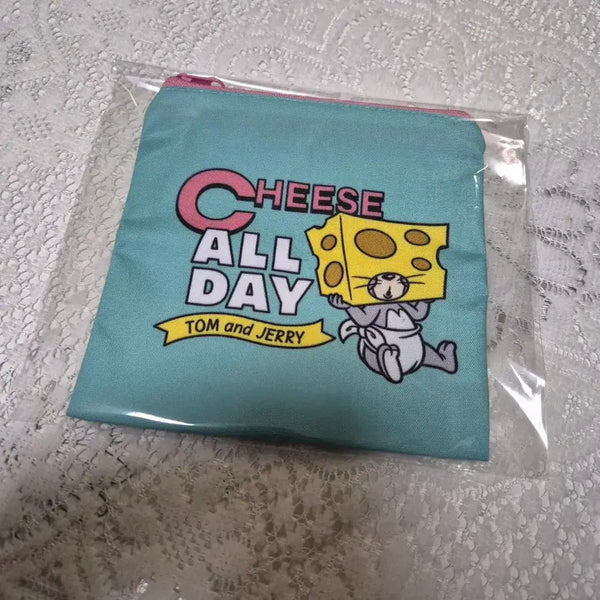[BUNJANG] Tom and Jerry Square Pouch Mint / (새상품)톰과제리 스퀘어 파우치