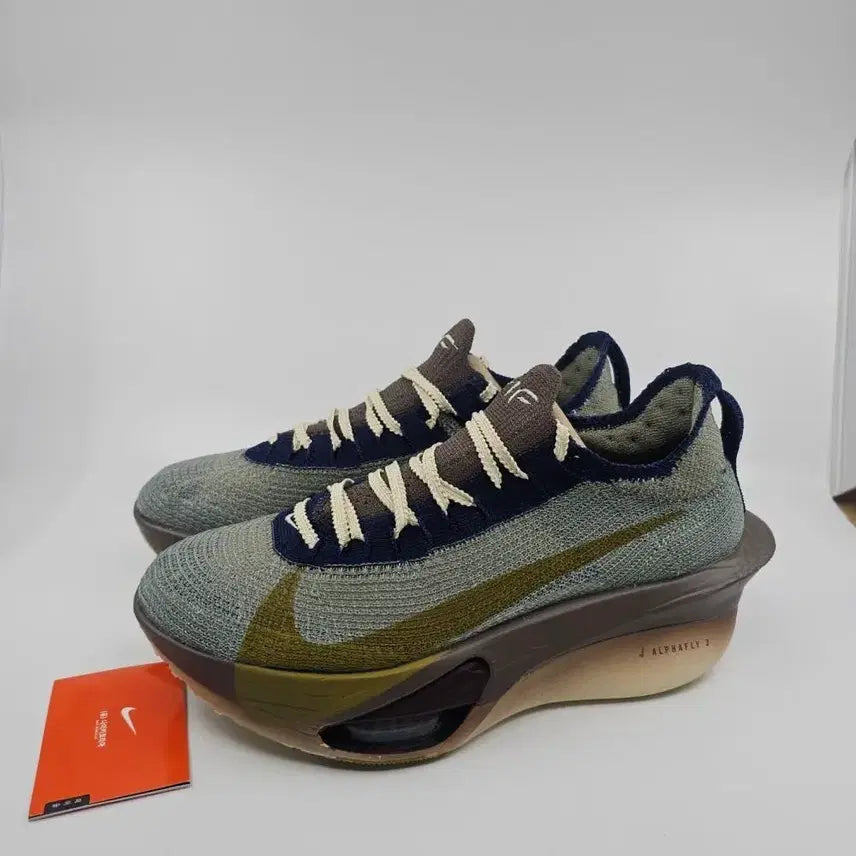 [BUNJANG] Nike Air Zoom Alphafly NEXT% 3 Premium Light Army Ironstone / 나이키 에어 줌 알파플라이 넥스트 3 프리미엄 라이트 아미 아이언스톤