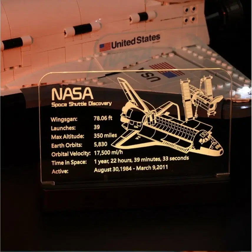 [BUNJANG] LEGO Space Shuttle Acrylic Stand / 레고) 우주왕복선 아크릴 스탠드