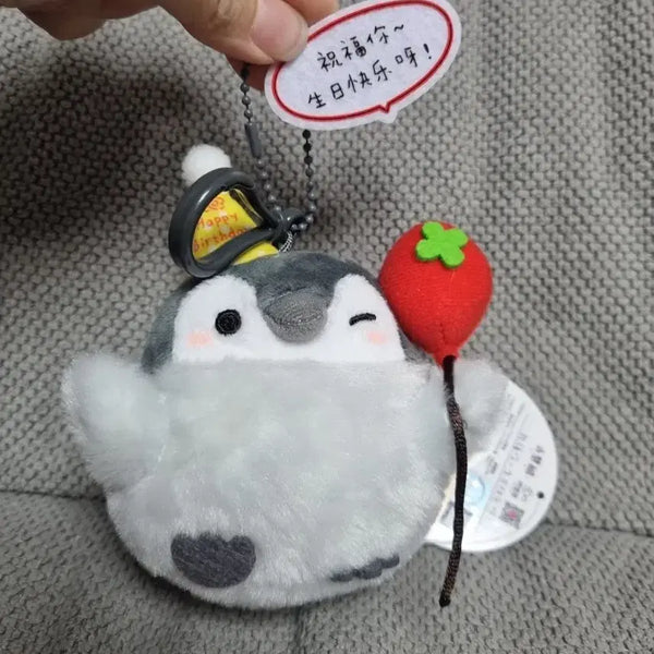 [BUNJANG] Koupen-chan Penguin Birthday Doll Keychain / 코우펜짱 펭귄 해피벌스데이 인형키링