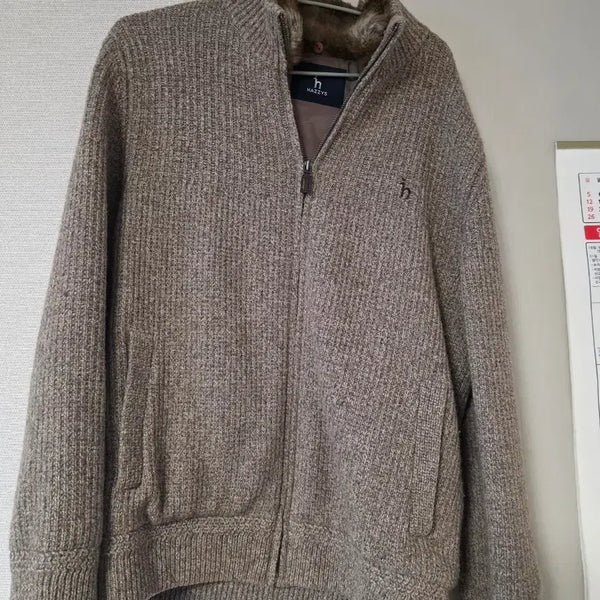 [BUNJANG] Hazzys Men's Knit Zip-Up Cardigan / 헤지스 남성 니트 집업 가디건