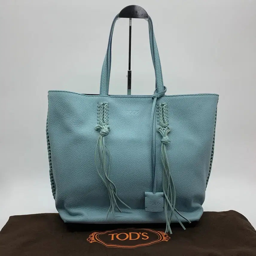 [BUNJANG] Tod's Tassel Shoulder Bag Blue / 267001606 토즈 태슬 숄더백 블루