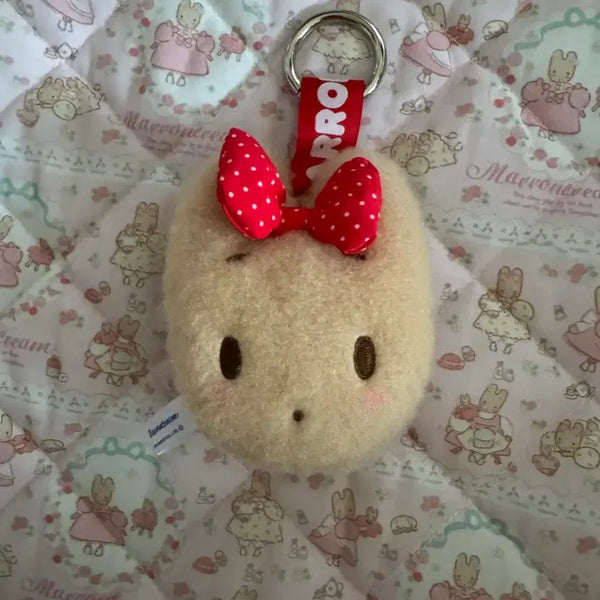 [BUNJANG] Sanrio Marron Cream Face Plush Keychain / 산리오 마론크림 페이스 인형 키링