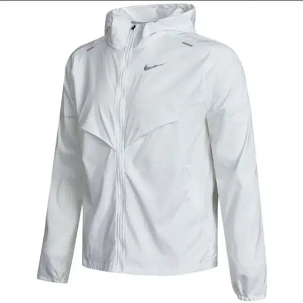 [BUNJANG] Nike White Running Windbreaker Jacket / 나이키 화이트 런닝 바람막이