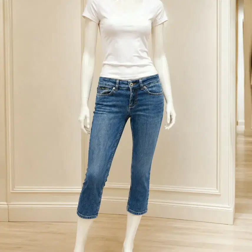 [BUNJANG] Dolce & Gabbana Y2K Low-Rise Capri Denim Jeans / D&G 돌체앤가바나 Y2K 로우라이즈 카프리 데님