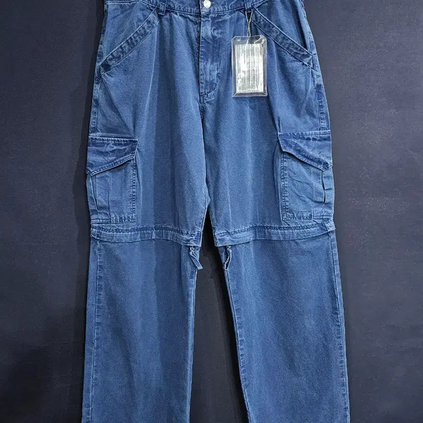 [BUNJANG] 51 Percent Blue Men's Denim Cargo Pants (Size 34) / 51퍼센트 블루 남성 허리 34 데님 카고팬츠
