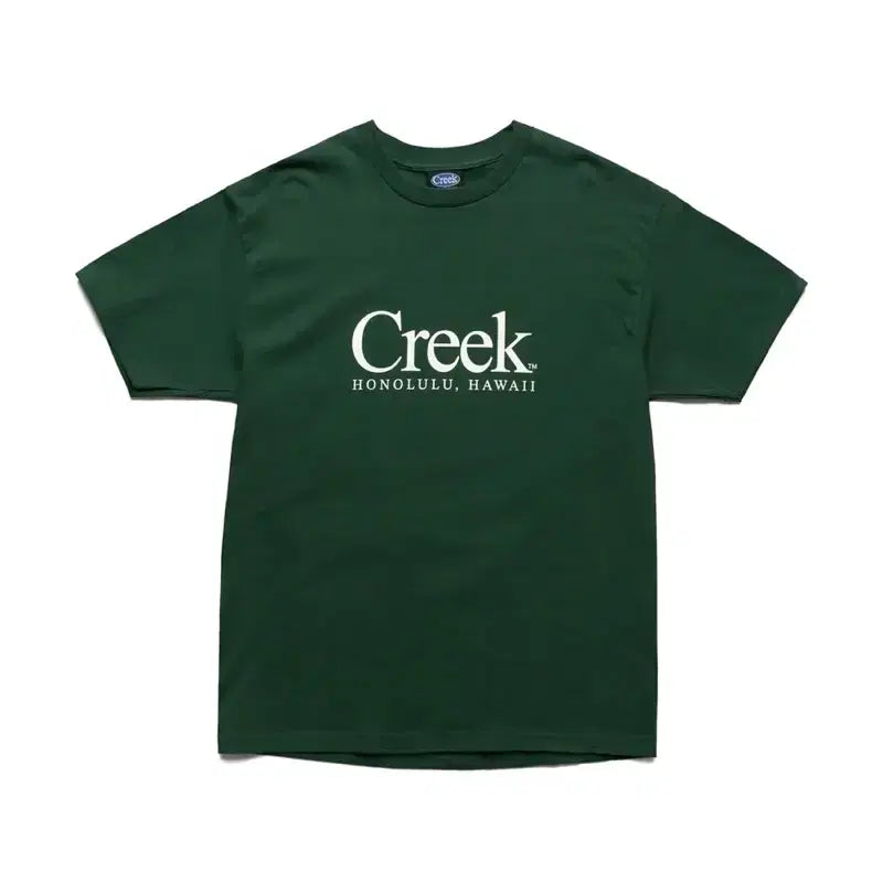 [BUNJANG] Creek x Quiet Mountain Cafe Collaboration Limited Edition T-Shirt (Green, Size L) / [L] 최종가격인하 Creek x Quiet Mountain 한정 티셔츠