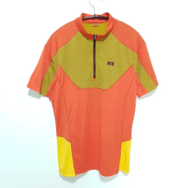 [BUNJANG] K2 Functional Half-Zip Short Sleeve Shirt Size 95 / K2 기능성 반집업 반팔 95