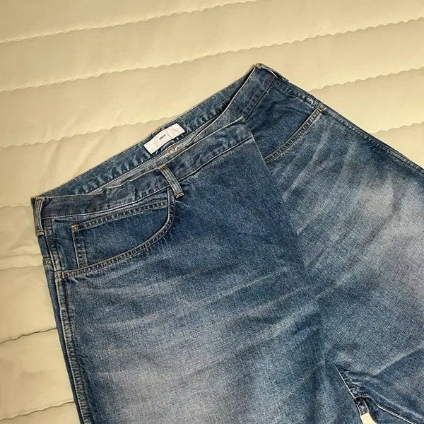 [BUNJANG] TOGA VIRILIS Diagonal Wrap Denim Pants Size 48 / 토가 비릴리스 사선 랩 데님 48