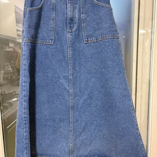 [BUNJANG] Lucky Room Denim Skirt / 럭키룸 데님스커트
