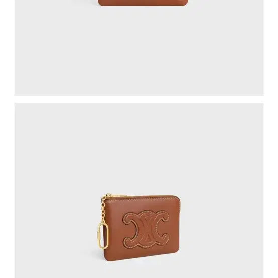 [BUNJANG] Celine Triomphe Coin Wallet Brown / 셀린느 트리오페 동전 지갑 브라운