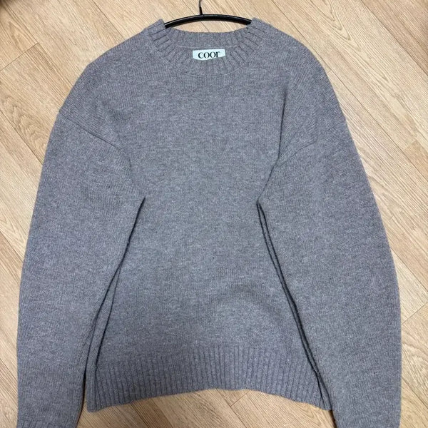 [BUNJANG] COOR Wool Crop Crewneck Sweater (Beige) - Size M / [M] 쿠어 울 크롭 크루넥 스웨터(베이지)