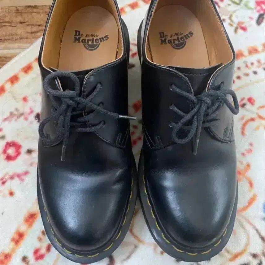 [BUNJANG] Dr. Martens 3-Eye Black Derby Shoes (US Women's 5-5.5 / UK 3-3.5) / 닥터마틴 1461 블랙 더비 슈즈 3홀 220-225