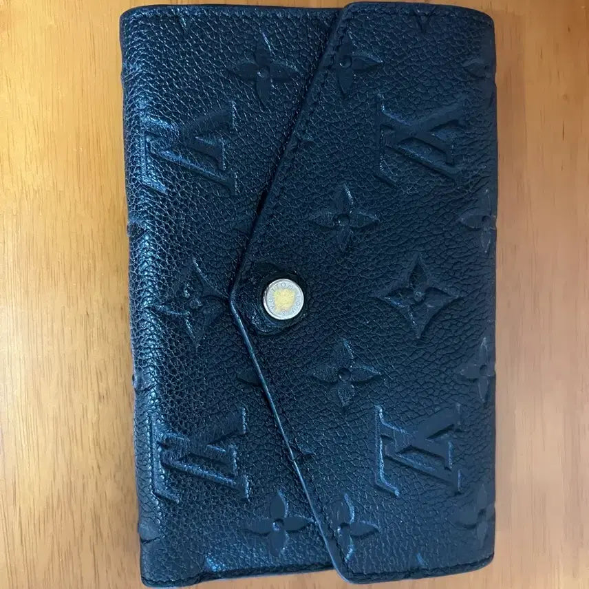 [BUNJANG] Louis Vuitton Empreinte Compact Victorine Wallet Black / 루이비통 앙프랑트(Empreinte) 중지갑 블랙