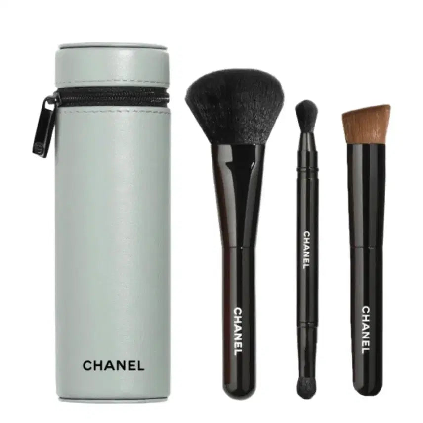 [BUNJANG] Chanel Code Color Limited Edition Essentiel Brush Set with Pouch / 샤넬 브러쉬 코드 컬러 리미티드 에디션 에쌍씨엘 브러쉬 세트 파우치 포함