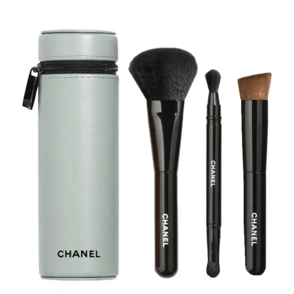[BUNJANG] Chanel Code Color Limited Edition Essentiel Brush Set with Pouch / 샤넬 브러쉬 코드 컬러 리미티드 에디션 에쌍씨엘 브러쉬 세트 파우치 포함
